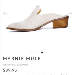 Cream mules
